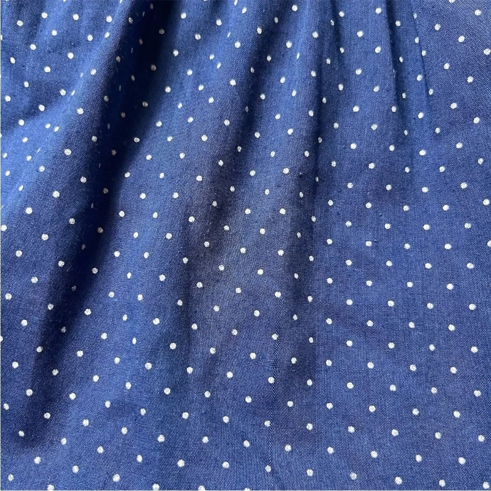 Vintage Winnie The Pooh Brand Toddler Girls Dress Navy White Polka Dot